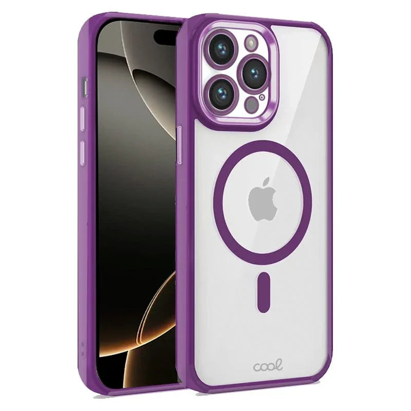 Carcasa COOL para iPhone 16 Pro Magnética Borde Violeta - PixelPlaza