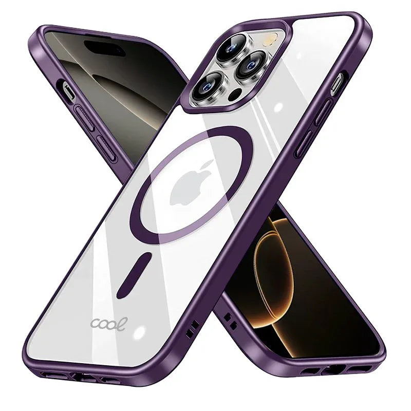 Carcasa COOL para iPhone 16 Pro Magnética Borde Violeta - PixelPlaza