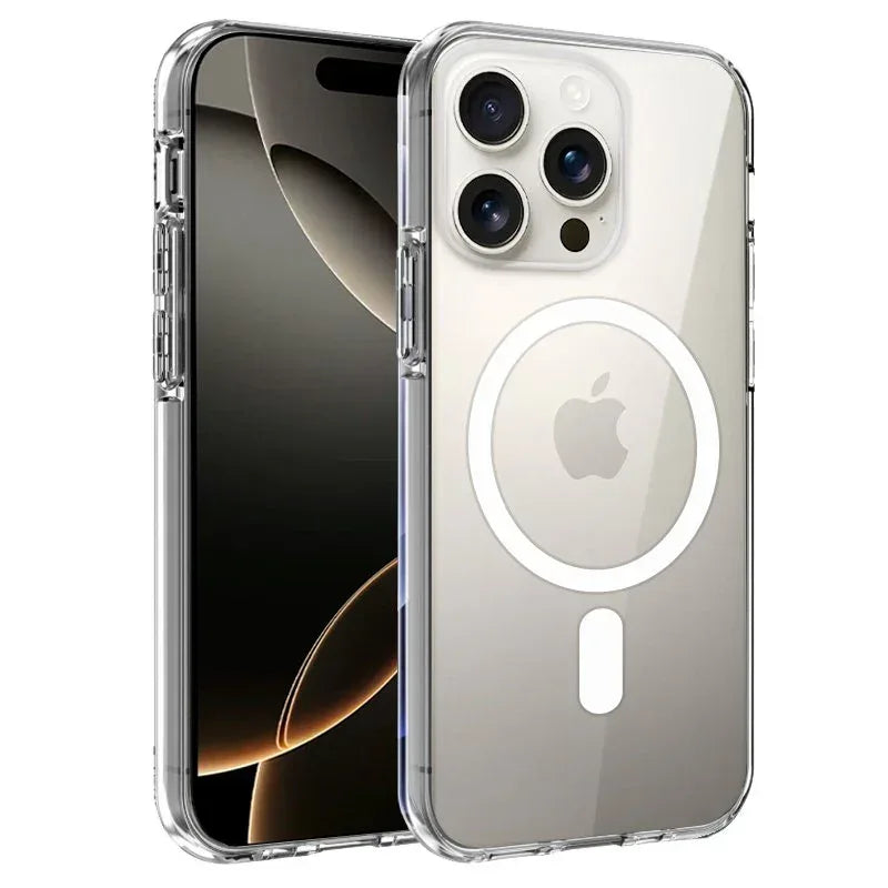 Carcasa COOL para iPhone 16 Pro Magnética Transparente - PixelPlaza