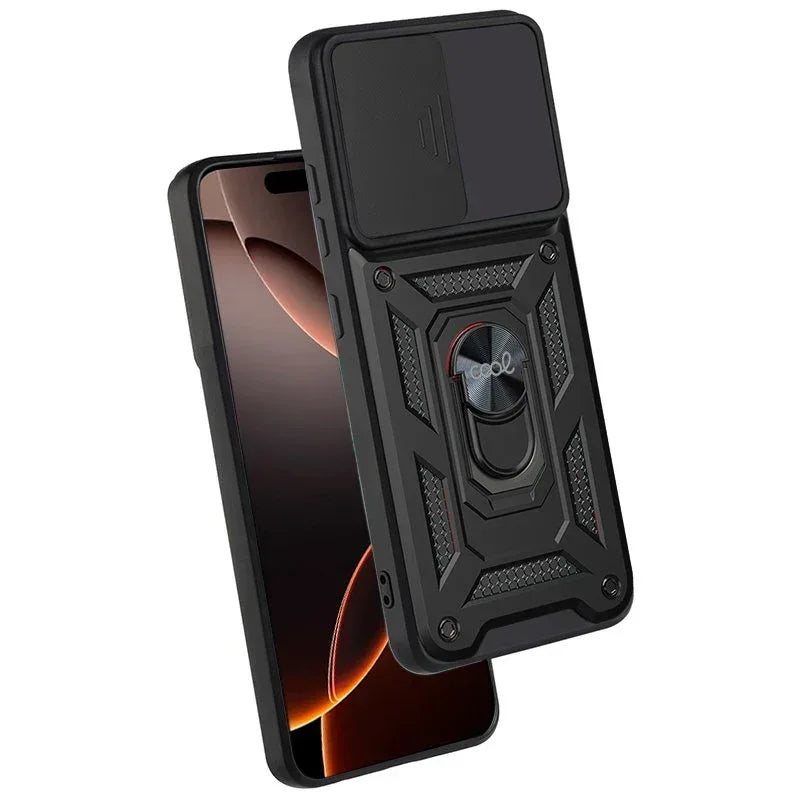 Carcasa COOL para iPhone 16 Pro Max Hard Ring Negro - PixelPlaza