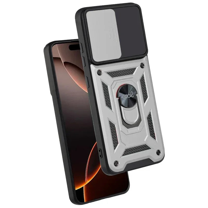 Carcasa COOL para iPhone 16 Pro Max Hard Ring Plata - PixelPlaza