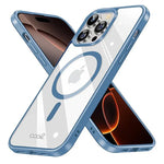 Carcasa COOL para iPhone 16 Pro Max Magnética Borde Celeste - PixelPlaza