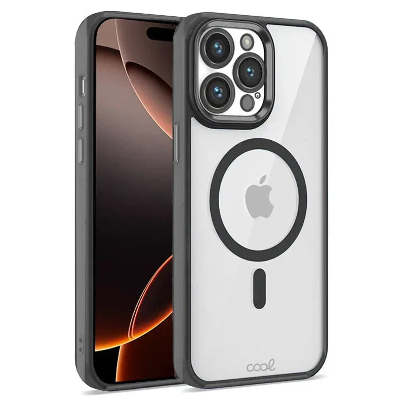 Carcasa COOL para iPhone 16 Pro Max Magnética Borde Negro - PixelPlaza