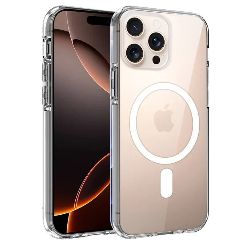 Carcasa COOL para iPhone 16 Pro Max Magnética Transparente - PixelPlaza