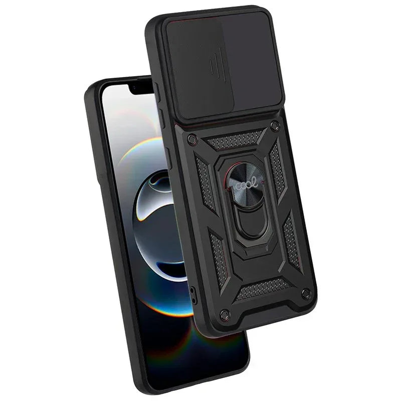 Carcasa COOL para iPhone 16e Hard Ring Negro - PixelPlaza
