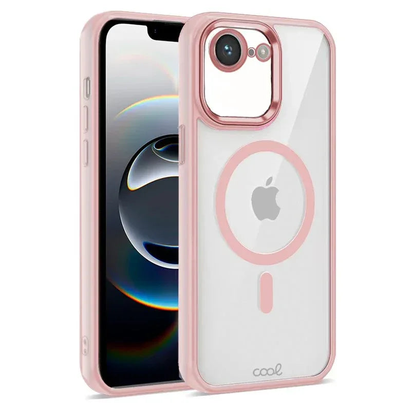 Carcasa COOL para iPhone 16e Magnética Borde Rosa - PixelPlaza