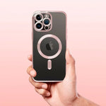 Carcasa COOL para iPhone 17 Magnética Borde Rosa - PixelPlaza
