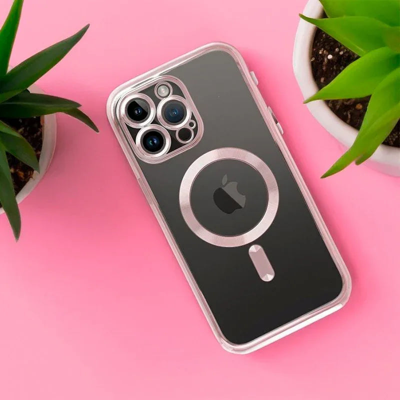 Carcasa COOL para iPhone 17 Magnética Borde Rosa - PixelPlaza