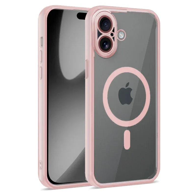 Carcasa COOL para iPhone 17 Magnética Borde Rosa - PixelPlaza