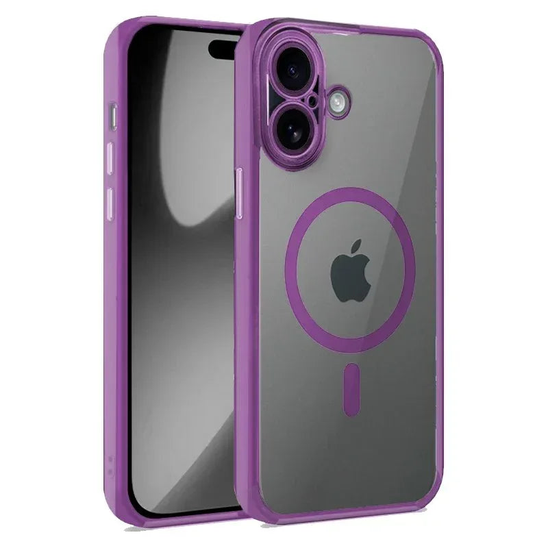 Carcasa COOL para iPhone 17 Magnética Borde Violeta - PixelPlaza