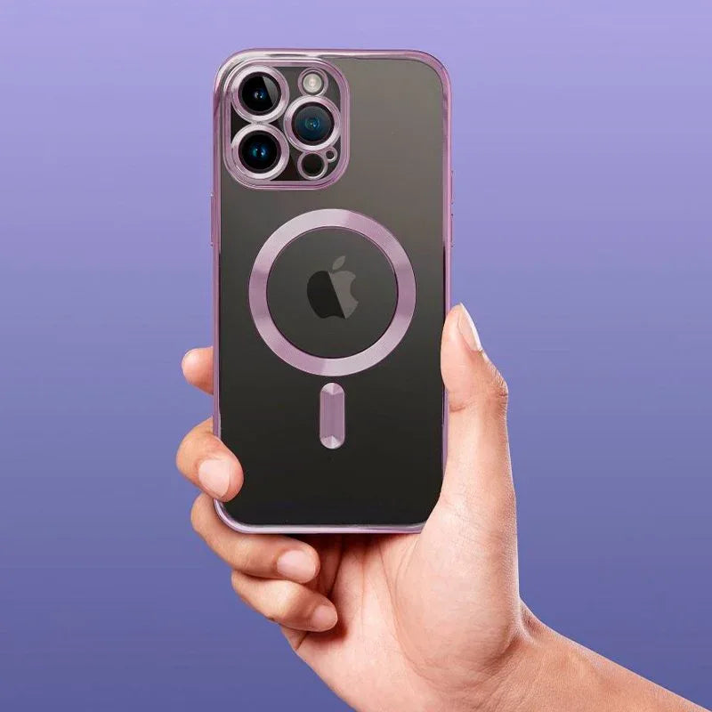 Carcasa COOL para iPhone 17 Magnética Borde Violeta - PixelPlaza