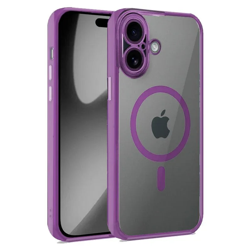 Carcasa COOL para iPhone 17 Magnética Borde Violeta - PixelPlaza