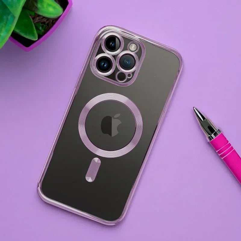 Carcasa COOL para iPhone 17 Magnética Borde Violeta - PixelPlaza