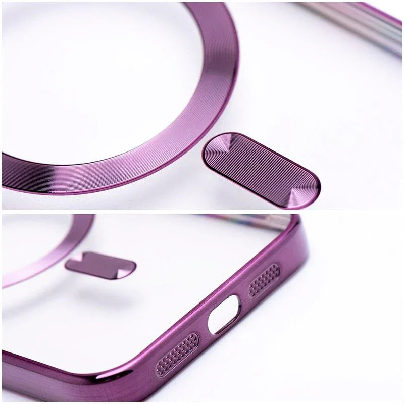 Carcasa COOL para iPhone 17 Magnética Borde Violeta - PixelPlaza