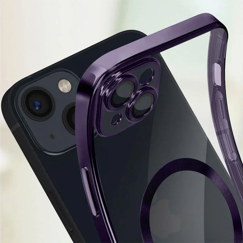 Carcasa COOL para iPhone 17 Magnética Borde Violeta - PixelPlaza