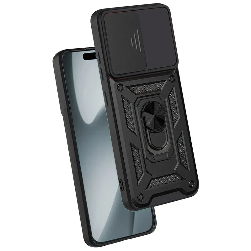 Carcasa COOL para iPhone 17 Pro Hard Ring Negro - PixelPlaza