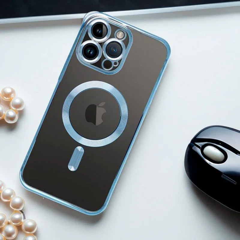 Carcasa COOL para iPhone 17 Pro Magnética Borde Celeste - PixelPlaza