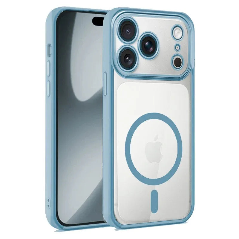 Carcasa COOL para iPhone 17 Pro Magnética Borde Celeste - PixelPlaza