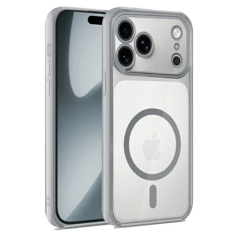 Carcasa COOL para iPhone 17 Pro Magnética Borde Plata - PixelPlaza