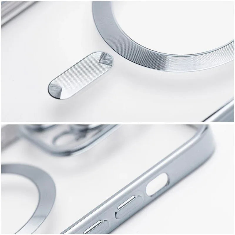 Carcasa COOL para iPhone 17 Pro Magnética Borde Plata - PixelPlaza