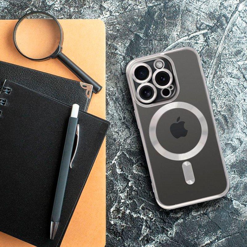 Carcasa COOL para iPhone 17 Pro Magnética Borde Plata - PixelPlaza