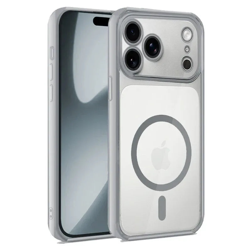 Carcasa COOL para iPhone 17 Pro Magnética Borde Plata - PixelPlaza