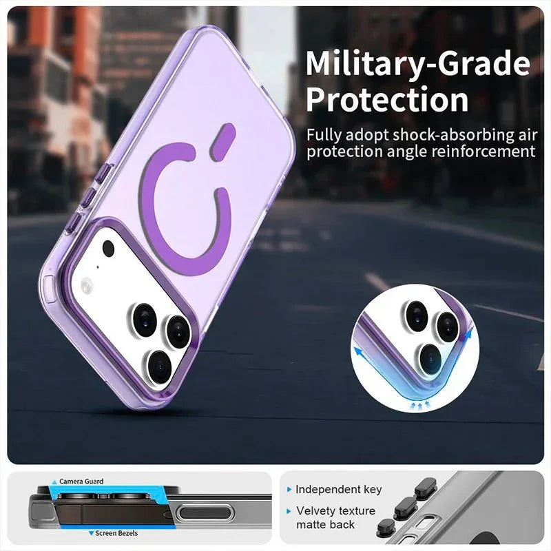 Carcasa COOL para iPhone 17 Pro Magnética Colorful Violeta - PixelPlaza