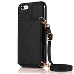Carcasa COOL para iPhone 7 / 8 / SE (2020) / SE (2022) Colgante Wallet Negro - PixelPlaza
