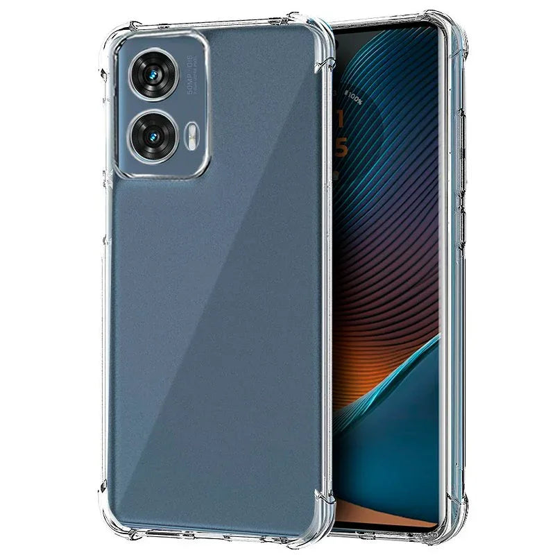 Carcasa COOL para Motorola Edge 50 Fusion AntiShock Transparente - PixelPlaza