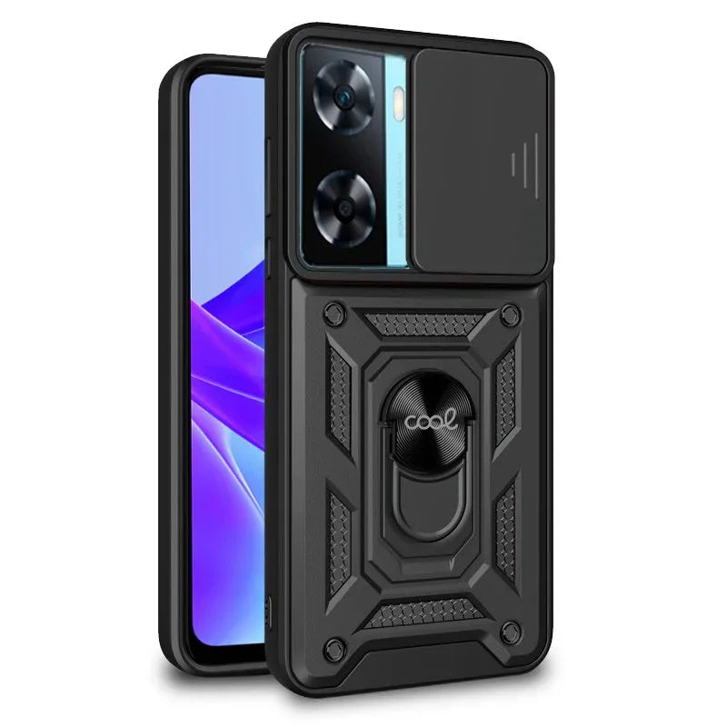 Carcasa COOL para Oppo A57s / A77 5G / Realme Narzo 50 5G Hard Ring Negro - PixelPlaza