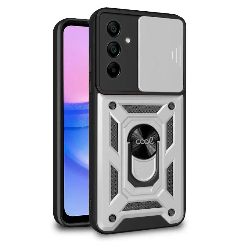 Carcasa COOL para Samsung A155 Galaxy A15 / A15 5G / M15 5G Hard Ring Plata - PixelPlaza