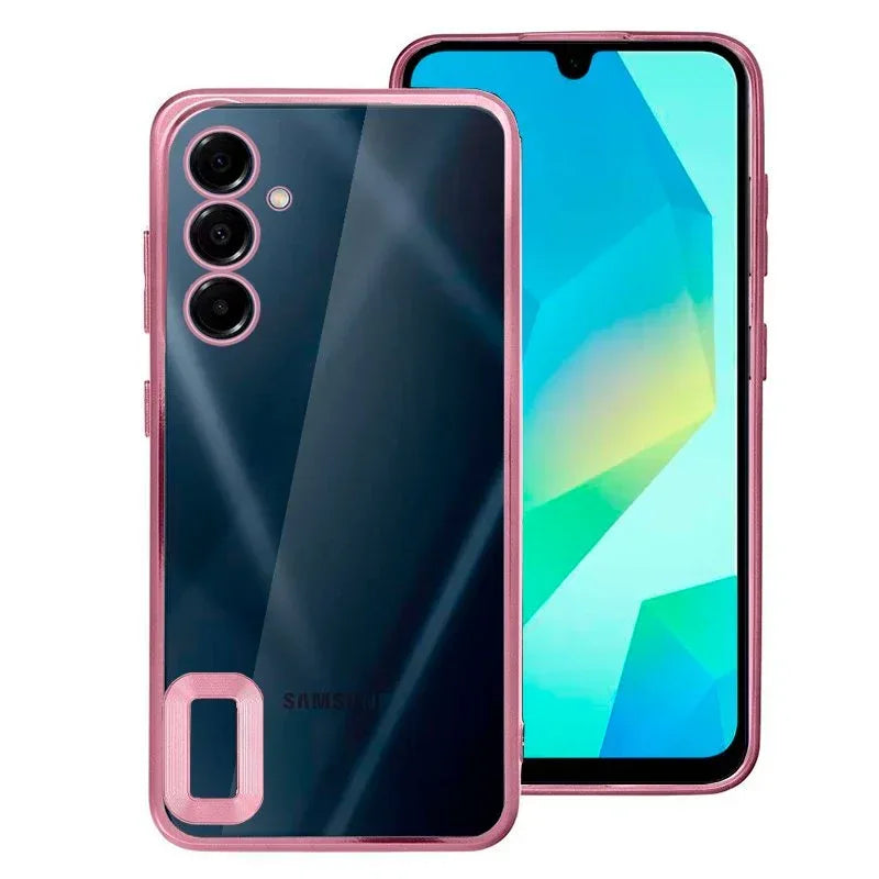 Carcasa COOL para Samsung A165 Galaxy A16 / A16 5G Borde Metalizado (Rosa) - PixelPlaza