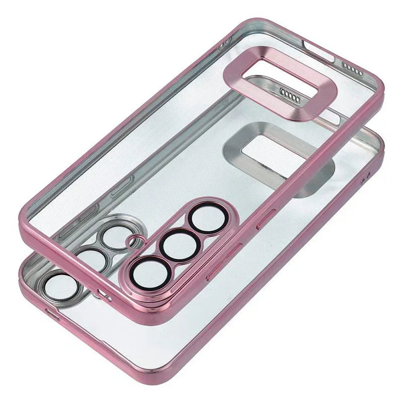 Carcasa COOL para Samsung A165 Galaxy A16 / A16 5G Borde Metalizado (Rosa) - PixelPlaza