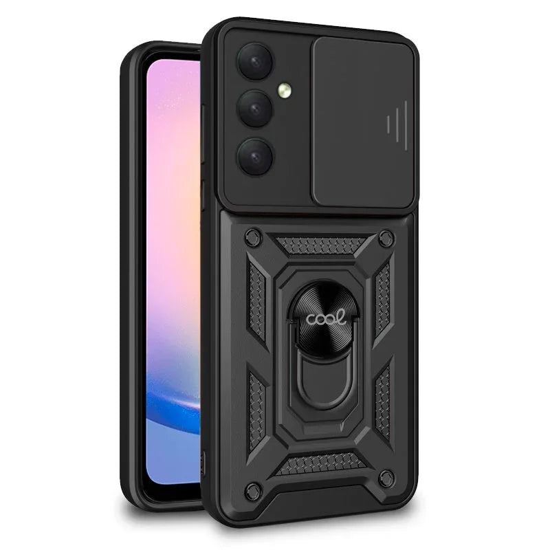 Carcasa COOL para Samsung A256 Galaxy A25 5G Hard Ring Negro - PixelPlaza