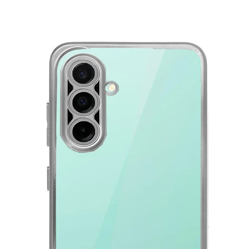 Carcasa COOL para Samsung A266 Galaxy A26 5G / A17 / A17 5G Borde Metalizado (Plata) - PixelPlaza