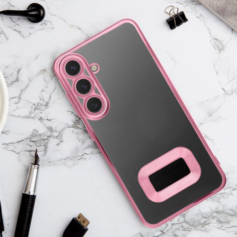 Carcasa COOL para Samsung A266 Galaxy A26 5G / A17 / A17 5G Borde Metalizado (Rosa)