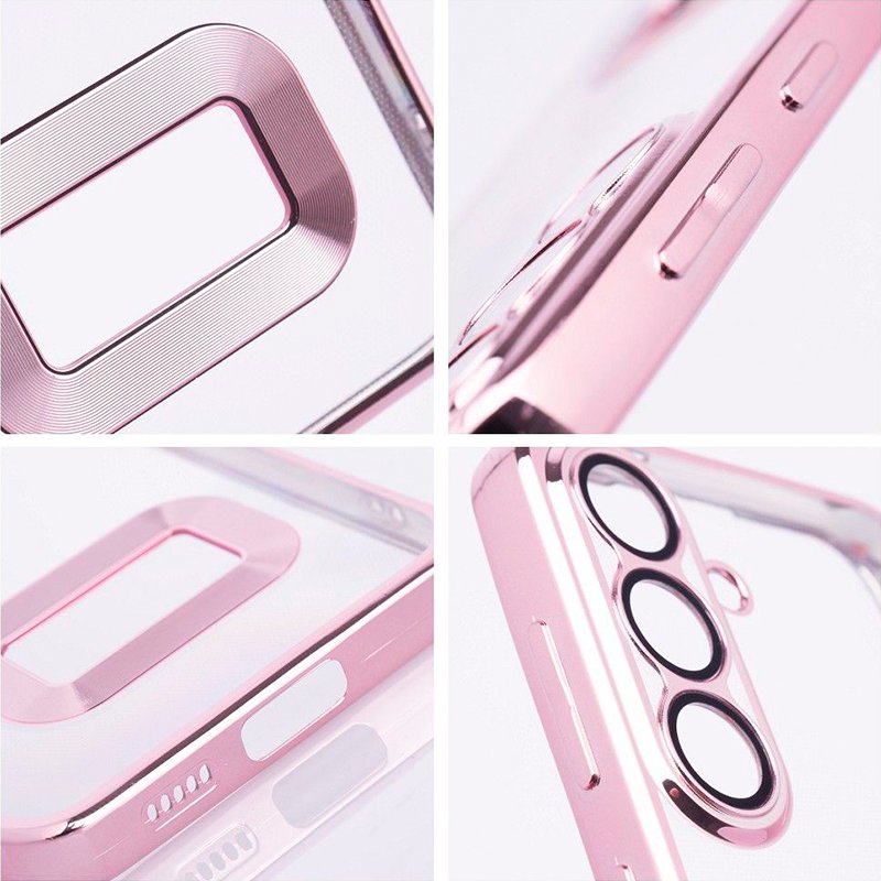 Carcasa COOL para Samsung A266 Galaxy A26 5G / A17 / A17 5G Borde Metalizado (Rosa)