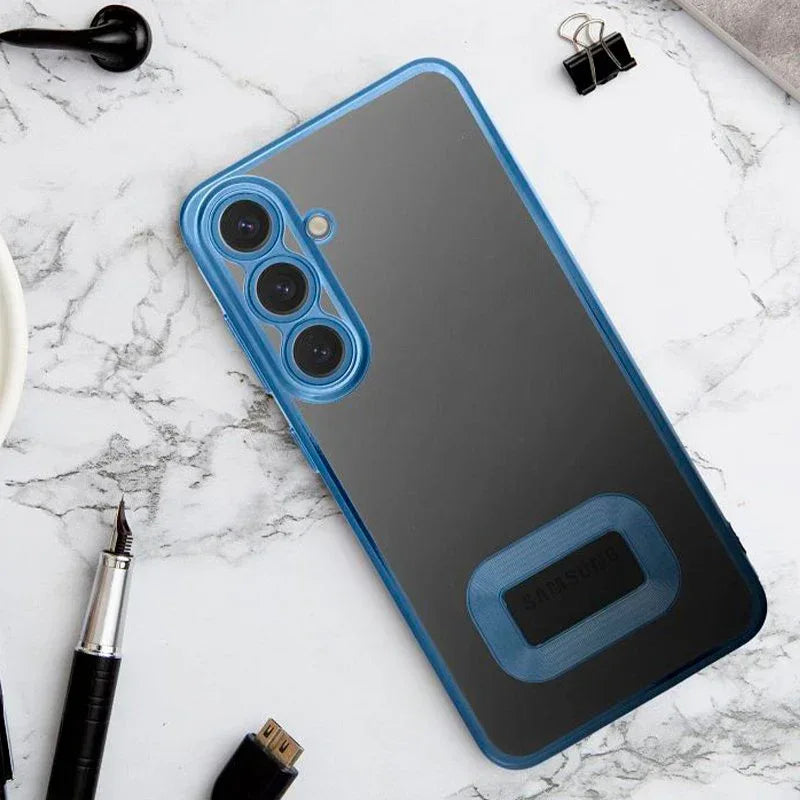 Carcasa COOL para Samsung A366 Galaxy A36 5G Borde Metalizado (Azul) - PixelPlaza
