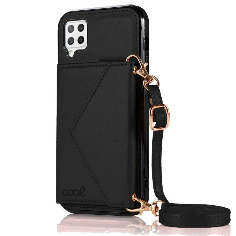 Carcasa COOL para Samsung A426 Galaxy A42 5G Colgante Wallet Negro - PixelPlaza