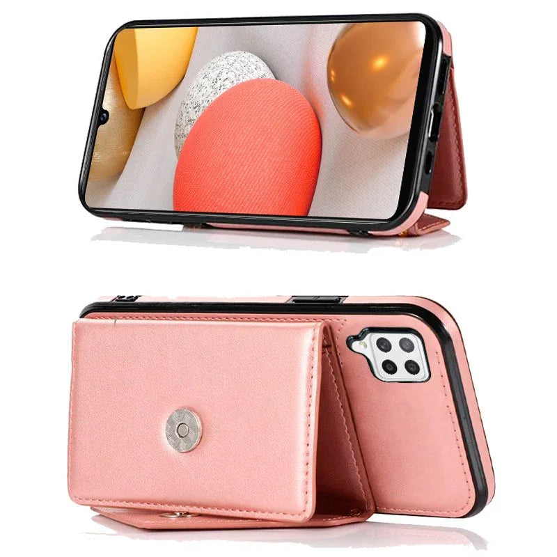 Carcasa COOL para Samsung A426 Galaxy A42 5G Colgante Wallet Rosa - PixelPlaza