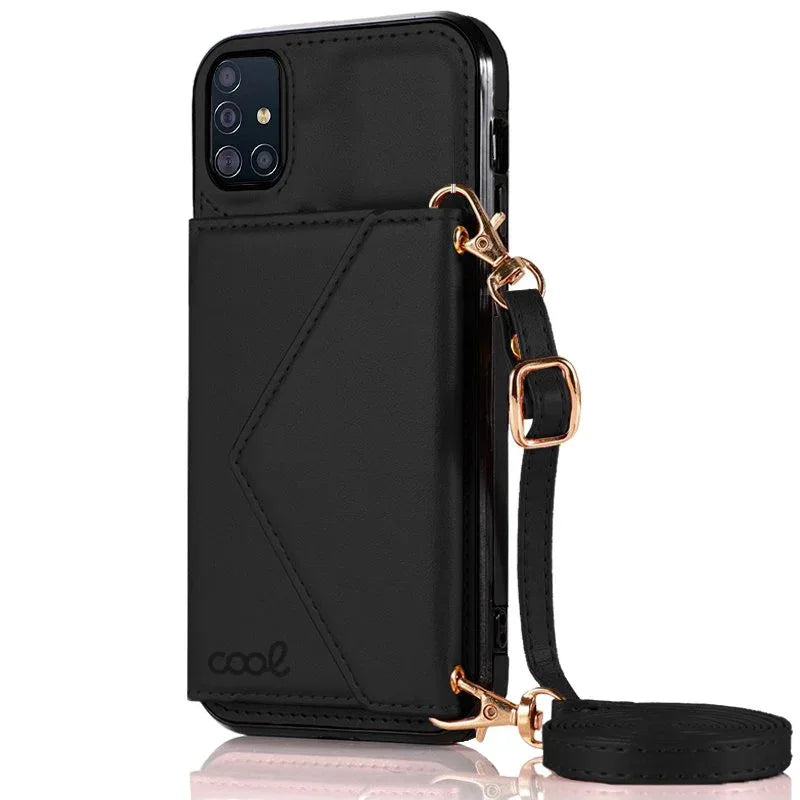 Carcasa COOL para Samsung A515 Galaxy A51 Colgante Wallet Negro - PixelPlaza