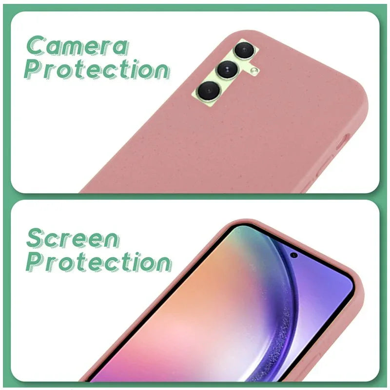 Carcasa COOL para Samsung A546 Galaxy A54 5G Eco Biodegradable Rosa - PixelPlaza