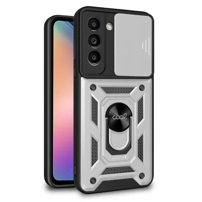 Carcasa COOL para Samsung A546 Galaxy A54 5G Hard Ring Plata - PixelPlaza