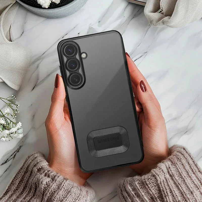 Carcasa COOL para Samsung A566 Galaxy A56 5G Borde Metalizado (Negro) - PixelPlaza