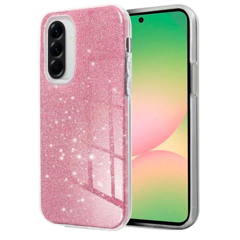 Carcasa COOL para Samsung A566 Galaxy A56 5G Glitter Rosa - PixelPlaza