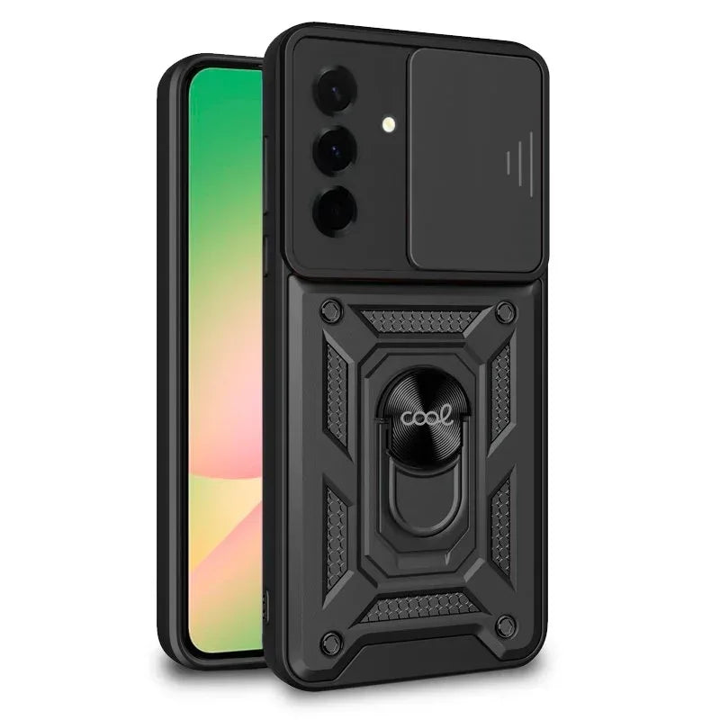 Carcasa COOL para Samsung A566 Galaxy A56 5G Hard Ring Negro - PixelPlaza