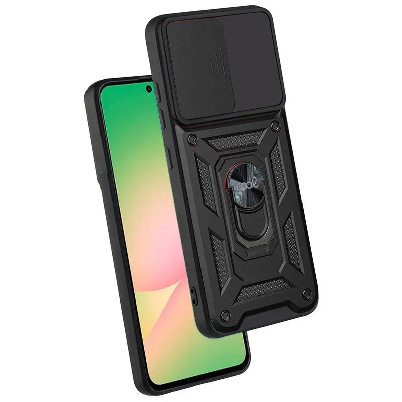 Carcasa COOL para Samsung A566 Galaxy A56 5G Hard Ring Negro - PixelPlaza
