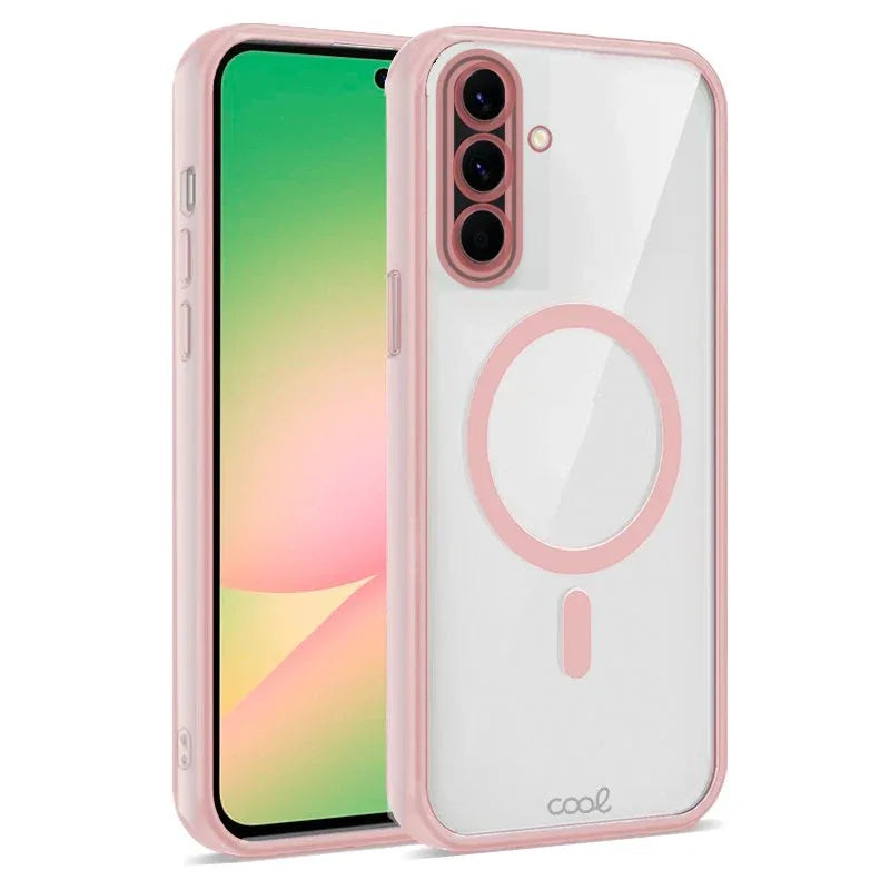 Carcasa COOL para Samsung A566 Galaxy A56 5G Magnética Borde Rosa - PixelPlaza