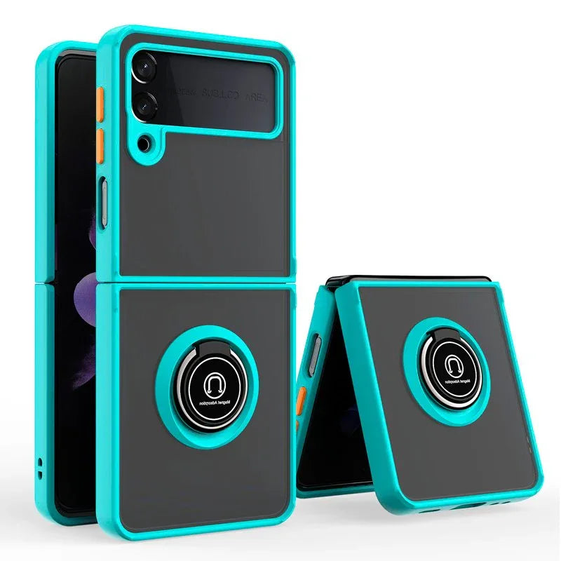 Carcasa COOL para Samsung F711 Galaxy Z Flip 3 Hard Anilla Celeste - PixelPlaza