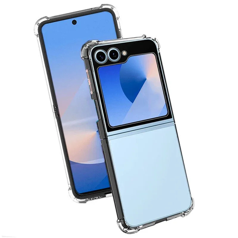 Carcasa COOL para Samsung F741 Galaxy Z Flip 6 / Z Flip 7 FE AntiShock Transparente - PixelPlaza